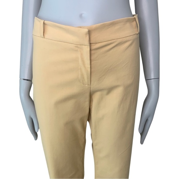 PIAZZA SEMPIONE Made in Italy Chelsea Stretch Cotton Dress Pants Yellow - Picture 5 of 15